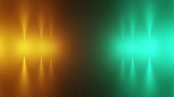 A Green and Orange background loop with two bright lights on either side video