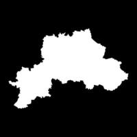 Mogilev region map, administrative division of Belarus. vector