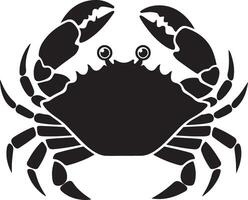 Smooth and Simple Crab Silhouette Art for Graphic Designers vector