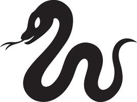 Simple Snake Silhouette Art with Seamless Elements for Graphic Designers vector