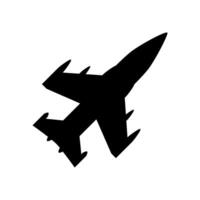 Airplane icon on black and white background. Airplane symbol. vector