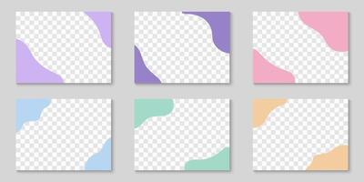Color Divider Header for App, Posters, Banners Template. Abstract Wave Dividers in Corner. Curve Lines for Design Element. Isolated Illustration vector