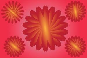 Flower flora nature plant blossom red color petal abstract background icon banner object element art graphic design pattern vector
