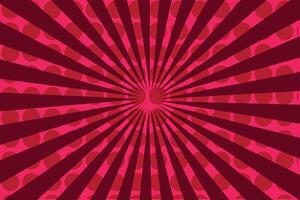 Red rays background with abstract grunge texture, vector