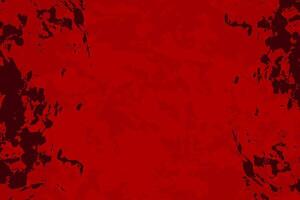 Red grunge texture background. Distressed stained grungy backdrop. Red dirty horror Halloween background vector