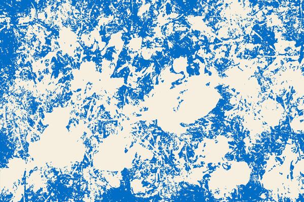 Dirty white abstract grungy background. Distressed overlay rough texture on blue background