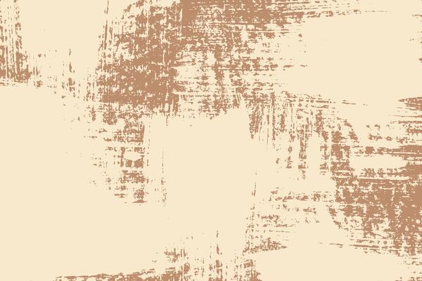 Grunge distressed beige texture on brown background. Thick brush strokes grungy backdrop