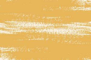 Yellow grunge distressed textured background. Thick brush strokes grungy backdrop vector