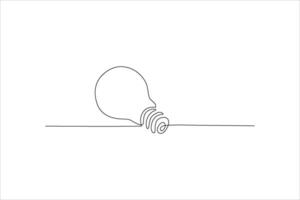 continuous line of light bulbs vector