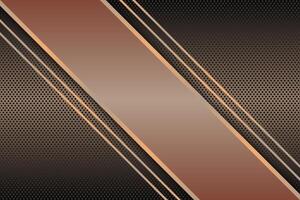 Luxury triangles stripes on metallic texture background. vector