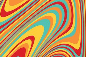 Abstract psychedelic groovy background with grunge texture. vector