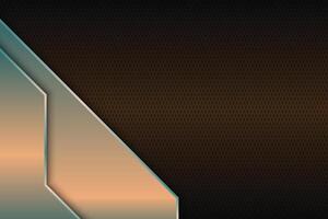 Luxury triangles stripes on metallic texture background. vector
