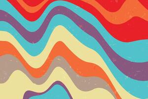 Abstract psychedelic groovy background. vector