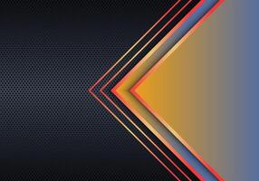 Luxury triangles stripes on metallic texture background. vector