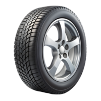 Detailed 3D Tire Icon on Transparent Background for Automotive Design Projects png