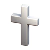 3D Cross Icon for Web and App Design png