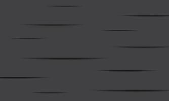 Horizontal cuts in paper with shade. slice stripes lines dark grey background. vector