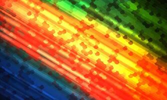 Colorful diagonal striped abstract background with blur dots circle. vector