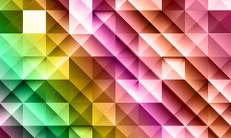 Colorful abstract pattern triangle and square pattern. mosaic color cube pattern. vector