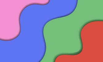 a colorful abstract background with a curved shape vector