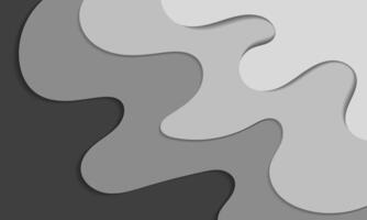 a gray and white abstract background with a wave pattern vector