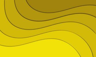 abstract yellow background with wavy lines vector