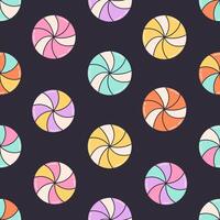 Seamless pattern with colorful lollipops vector