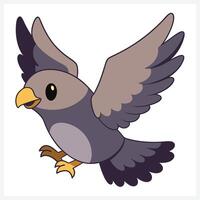 Eagle Isometric Illustration, Majestic and Powerful Bird in View vector