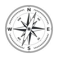Compass Wind Rose Navigation vector