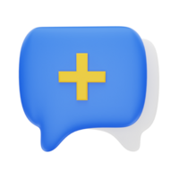 3d rendering New Chat icon object png