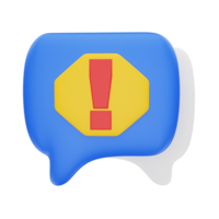 3d rendering Chat Report icon object png