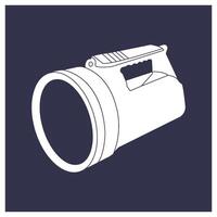 flashlight icon simple design vector