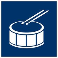 drum icon simple design vector