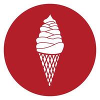 ice cream icon simple design vector