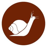 snail icon logo design vector