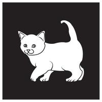 cat icon simple design vector