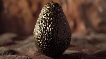 Closeup avocado fruit with natural light and shadow freshness healthy food photo