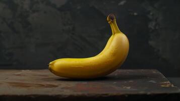 Closeup banana fruit with natural light and shadow freshness healthy food photo