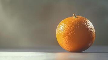 Closeup orange fruit with natural light and shadow freshness healthy food photo