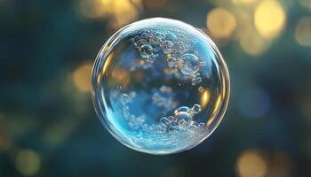 Shape bubble balloon soap flying transparent gradient shiny photo
