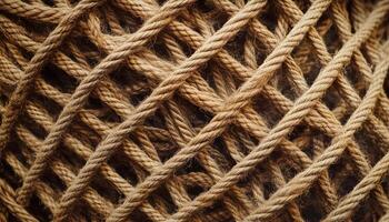 Fisher net trap rope texture for fishing in river or ocean pattern background photo