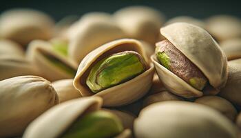 Pistachio organic healthy snack nuts macro photo pattern background