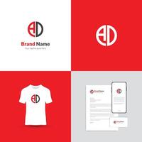 AD Letter Logo Monogram Design. This logo is creative, simple, elegant, modern, and unique which is a combination of typography of the letters A and D. vector
