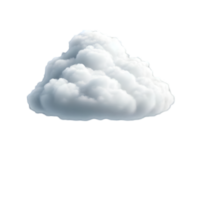 Clouds with dark shade on transparent background png