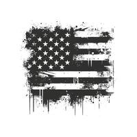 An american flag retro design. vector