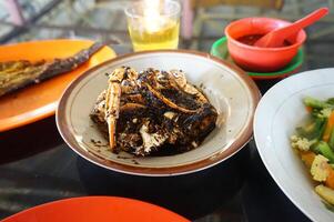 sauted crab with black pepper photo