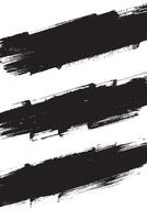 set collection of abstract empty black brush stroke paint ink with rough edges grunge style distressed isolated background, artistic creative banner designs badge banner sale. vector
