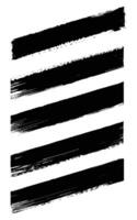 set collection of empty black brush stroke paint ink with rough edges grunge style isolated on white background, artistic creative banner designs badge banner sale. vector
