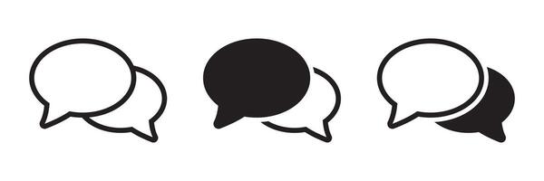 Chat icon. Talk bubble speech icon. Dialogue balloon icon. vector