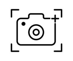 Camera Icon, Camera symbol. photo camera in flat style symbol. photography camera line art signs, illustration eps 10. vector